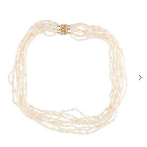 14K Pearl Multistrand Necklace